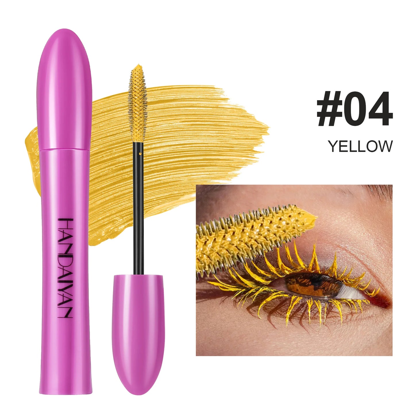 Colorful Silk Mascara Waterproof Mascara Blue Red Black Cream Thickening Lengthening Curling Smudge-Proof Makeup Cosmetic
