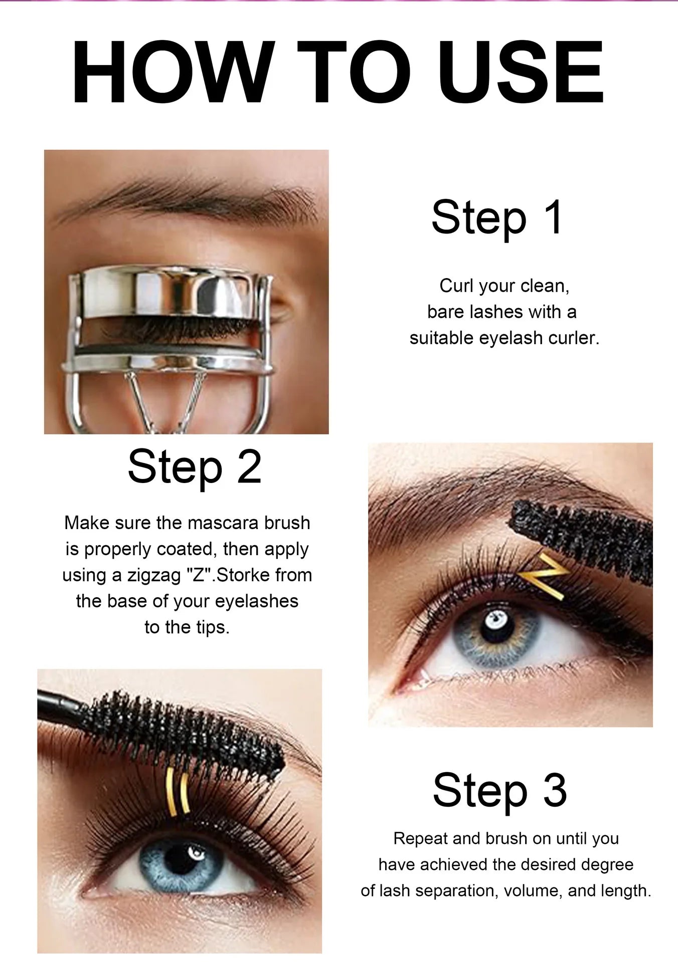 Colorful Silk Mascara Waterproof Mascara Blue Red Black Cream Thickening Lengthening Curling Smudge-Proof Makeup Cosmetic