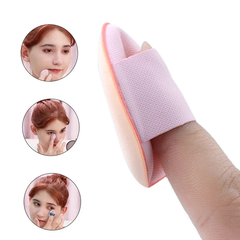 Mini Houppettes Doigt - Éponge Fond de Teint & Anticernes (5/10pcs)