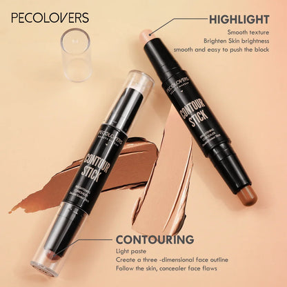 Stylo Highlighter & Contouring Double Tête - Waterproof, Longue Tenue