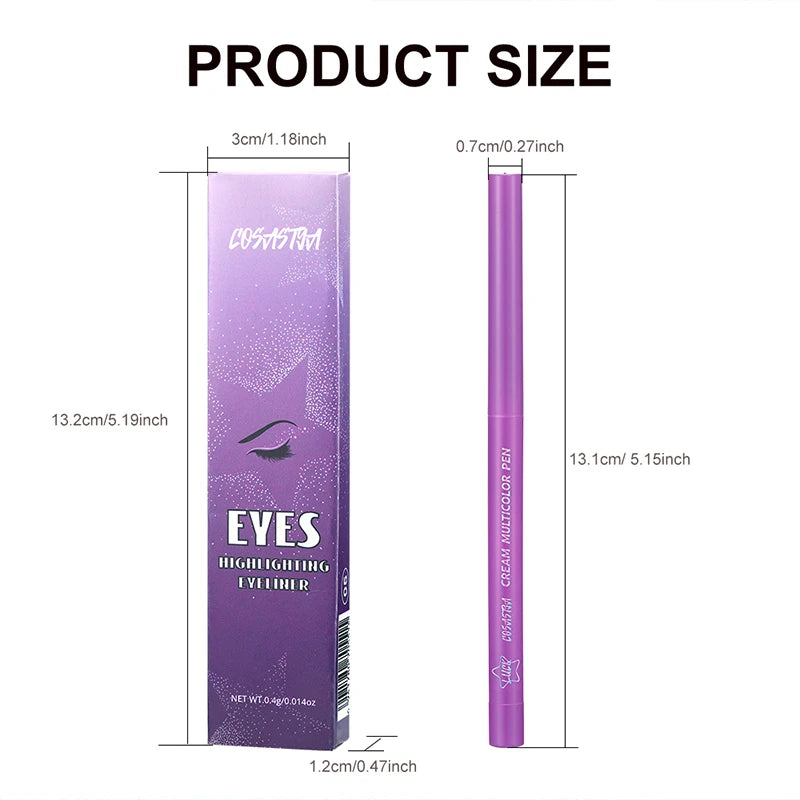 Stick Fard à Paupières Changeant - Waterproof, Fini Mat, 6 Coloris