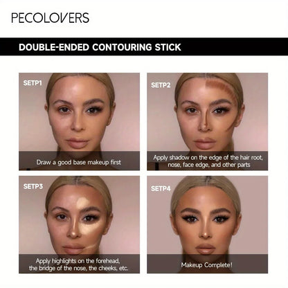 Stylo Highlighter & Contouring Double Tête - Waterproof, Longue Tenue