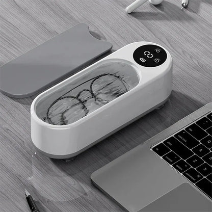 Machine Nettoyante Ultrasonique Portable - 450ml, pour Bijoux, Lunettes et Pinceaux Maquillage