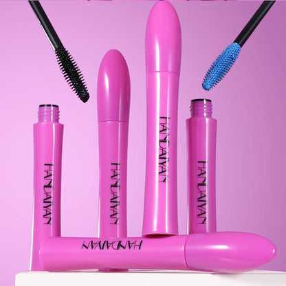Colorful Silk Mascara Waterproof Mascara Blue Red Black Cream Thickening Lengthening Curling Smudge-Proof Makeup Cosmetic