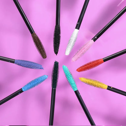 Colorful Silk Mascara Waterproof Mascara Blue Red Black Cream Thickening Lengthening Curling Smudge-Proof Makeup Cosmetic