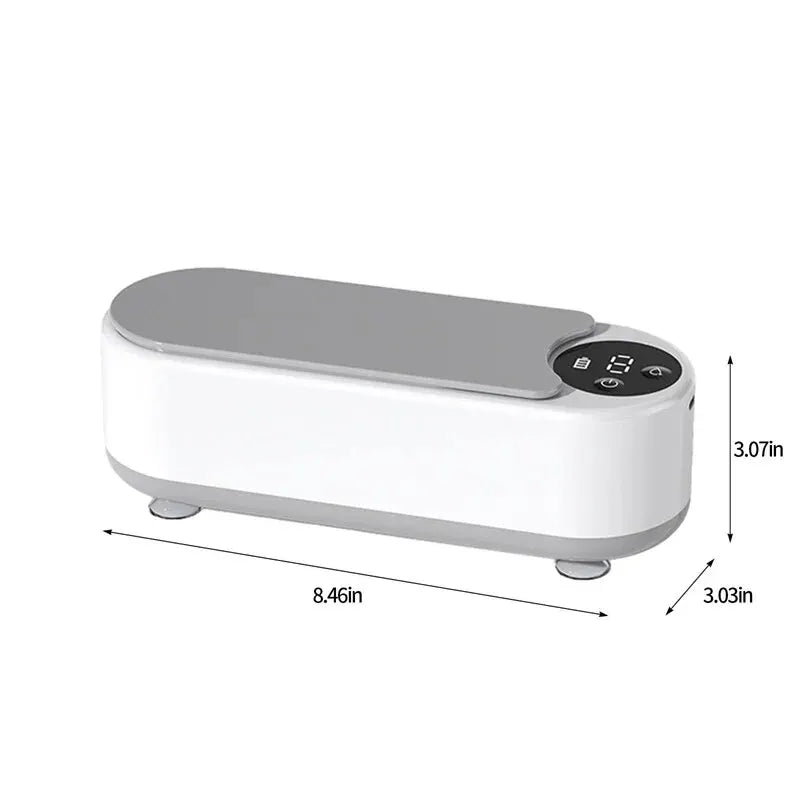Machine Nettoyante Ultrasonique Portable - 450ml, pour Bijoux, Lunettes et Pinceaux Maquillage
