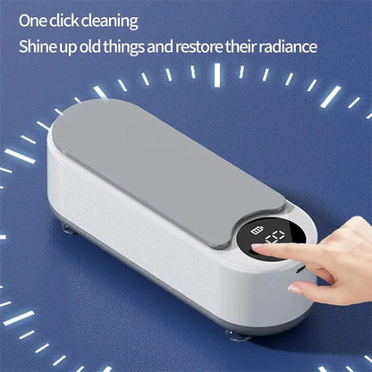 Machine Nettoyante Ultrasonique Portable - 450ml, pour Bijoux, Lunettes et Pinceaux Maquillage