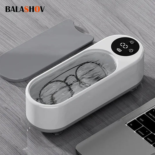 Machine Nettoyante Ultrasonique Portable - 450ml, pour Bijoux, Lunettes et Pinceaux Maquillage