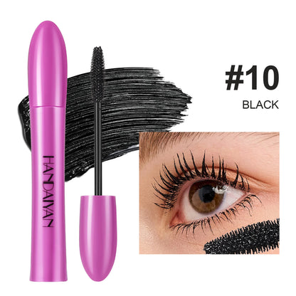 Colorful Silk Mascara Waterproof Mascara Blue Red Black Cream Thickening Lengthening Curling Smudge-Proof Makeup Cosmetic