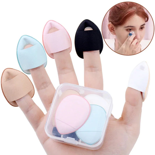 Mini Houppettes Doigt - Éponge Fond de Teint & Anticernes (5/10pcs)