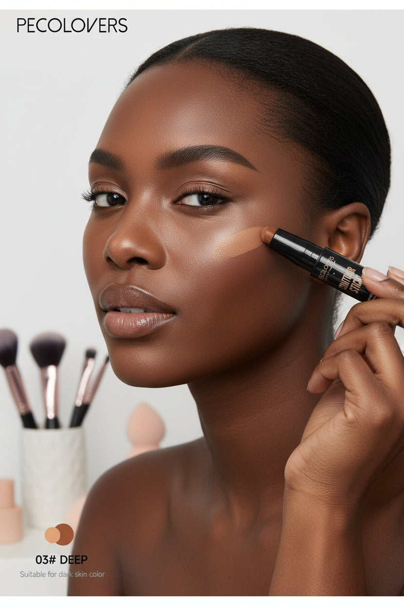 Stylo Highlighter & Contouring Double Tête - Waterproof, Longue Tenue