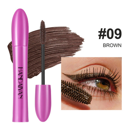 Colorful Silk Mascara Waterproof Mascara Blue Red Black Cream Thickening Lengthening Curling Smudge-Proof Makeup Cosmetic