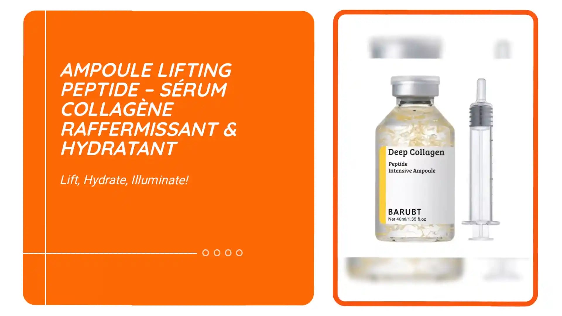 Ampoule Lifting Peptide &ndash; S&eacute;rum Collag&egrave;ne Raffermissant &amp; Hydratant by@Outfy