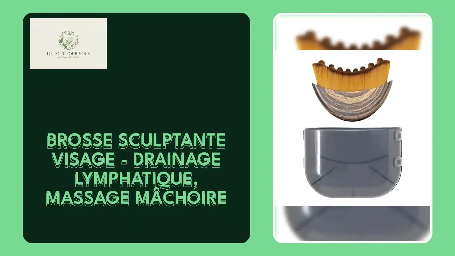 Brosse Sculptante Visage - Drainage Lymphatique, Massage M&acirc;choire by@Outfy
